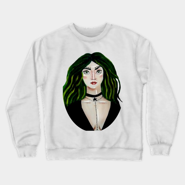 Modern Witch Crewneck Sweatshirt by Rotko